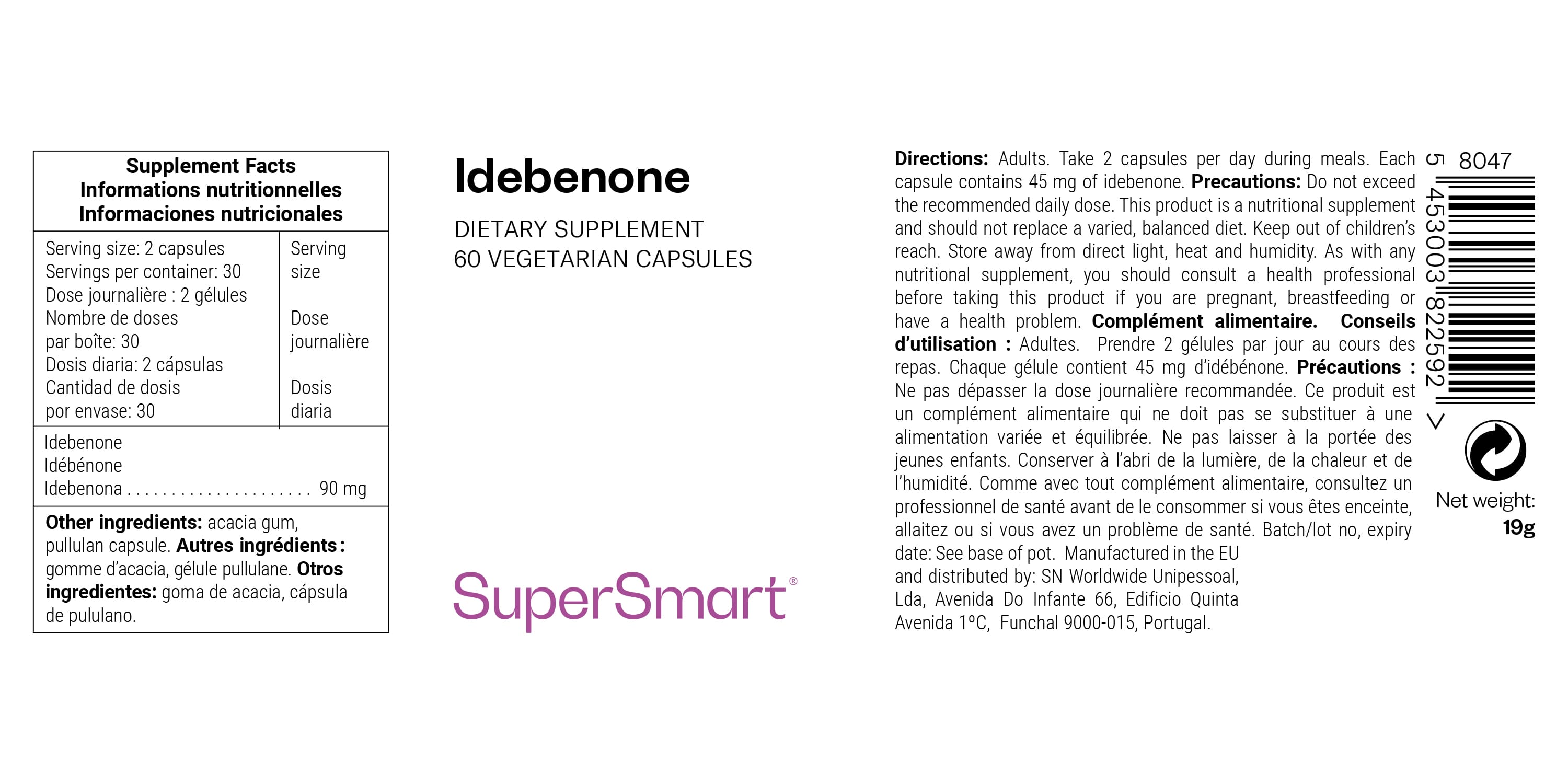 Idebenone 45 mg