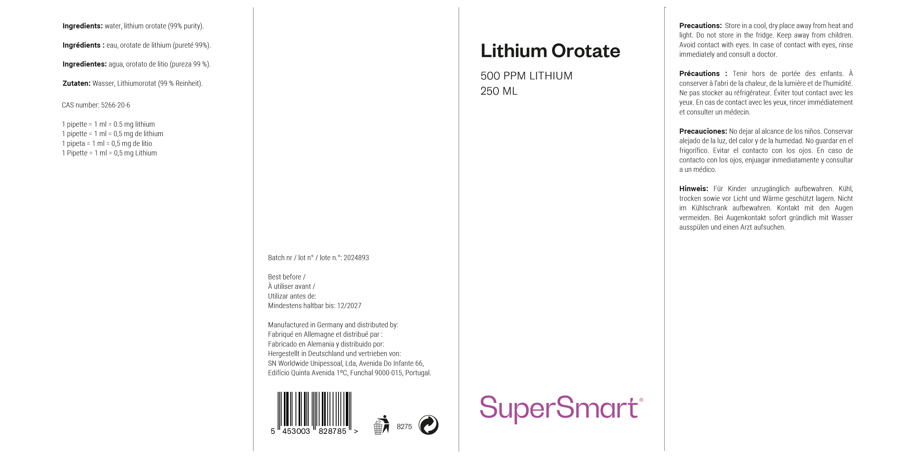 Orotate de lithium