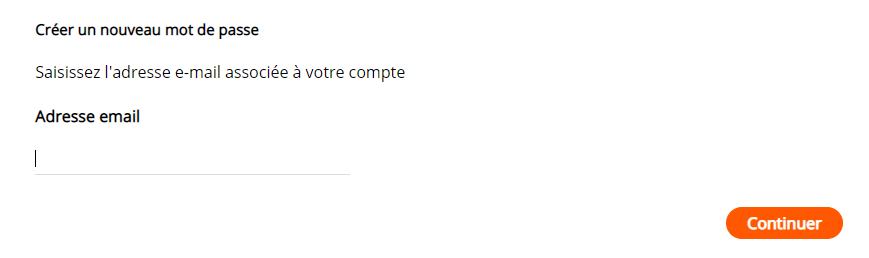 Oubli mot de passe 2