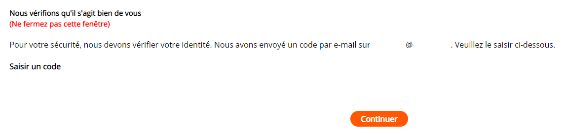 Oubli mot de passe 3