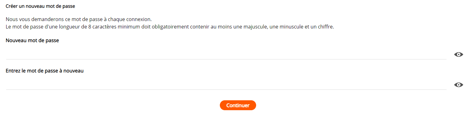 Oubli mot de passe 4