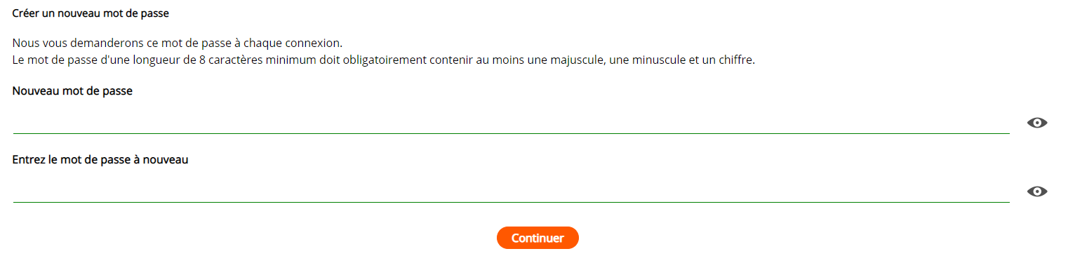 Oubli mot de passe 5